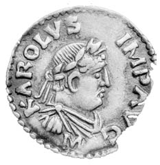 Coin depicting Charlemagne