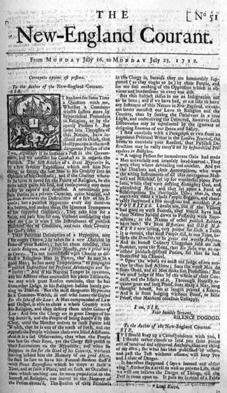 New England Courant: Issue 51, From Monday July 16 to Monday July 23, 1722