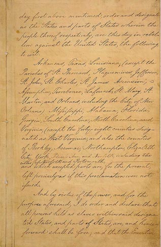 Emancipation Proclamation Page 3