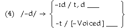 There is no need to include the identity of /-d/ and /-d/ in our rule.