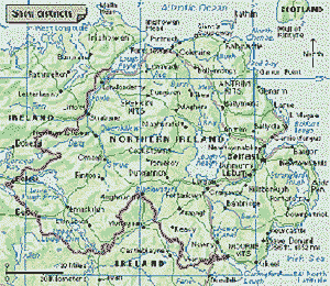 map of Ireland