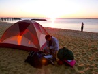 Camping on the Bay