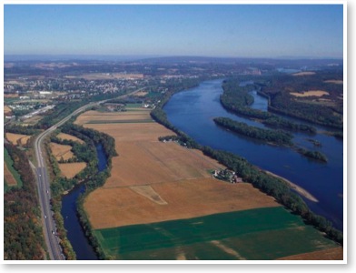 Farmland along the Susquehanna River near Selinsgrove, PA