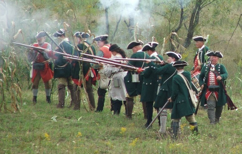 The Fort Augusta Regiment Lined and Firing