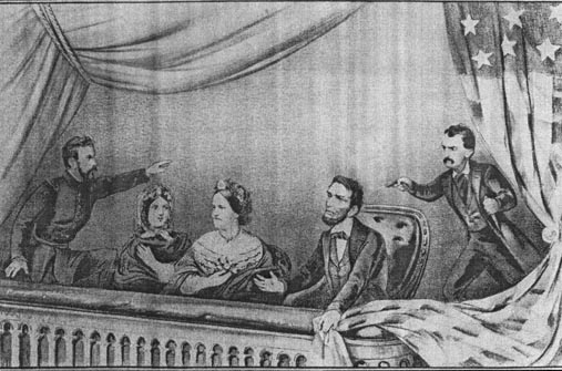 Lithograph of Lincoln's Assassination
