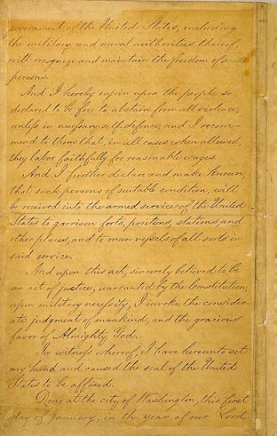 Emancipation Proclamation Page 4