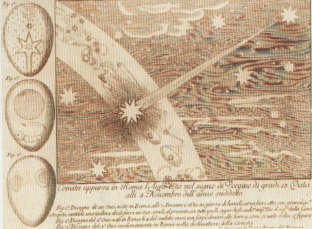Description of the Comet in Rome, 1680
