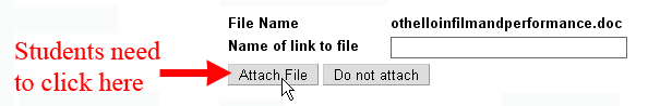 Attach File Button