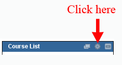 Modify Course List Module