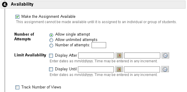 Availability Options