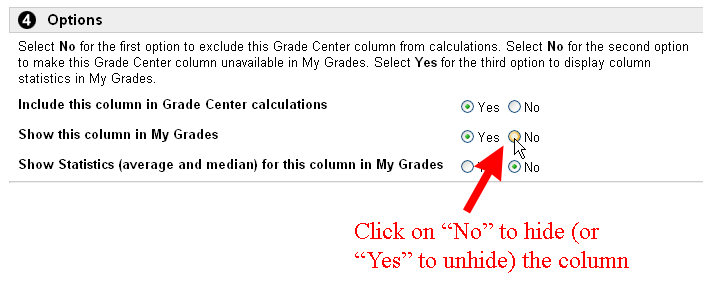 Hide Column