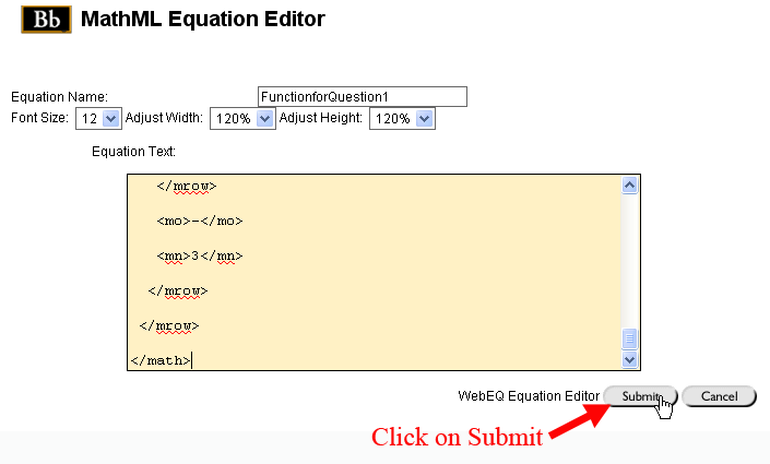 Submit Formula