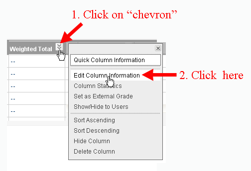 Edit Weighted Total Column