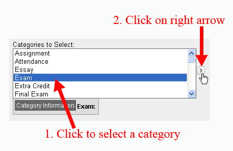 Choose First Category to Weight