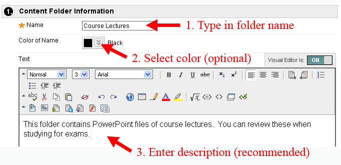 Folder Information