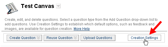 Creation Settings