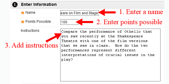 Add Assignment Details