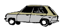 Small, old, ugly car