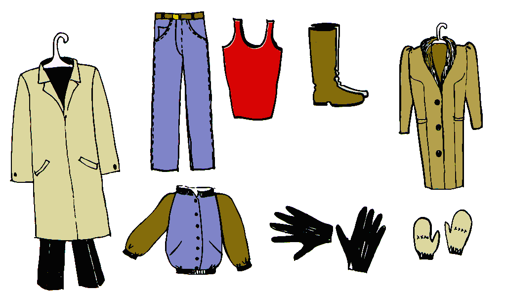 Steppin' out clothes.