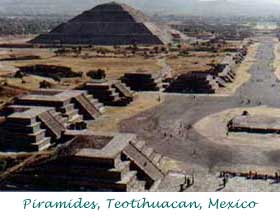 Piramides, Teotihuacan, Mexico