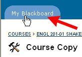 My Blackboard Tab