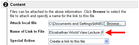 Create Link to File