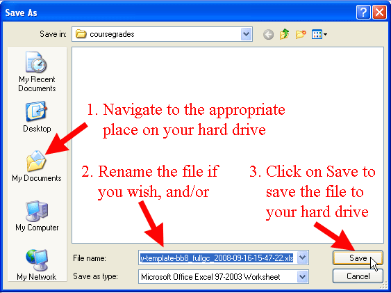 Download Grade Center File