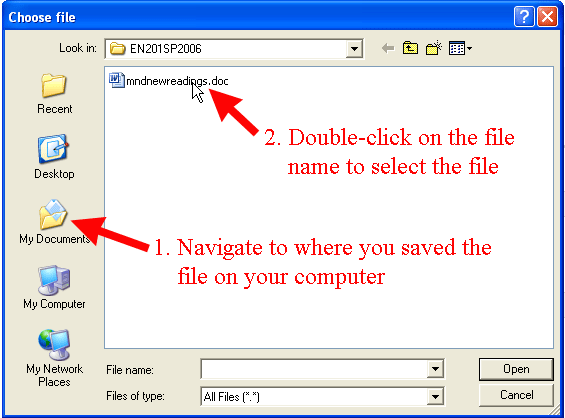 Choose First Zip File