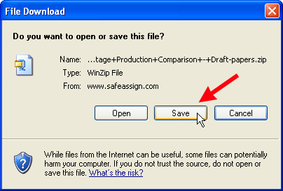Save Zip File