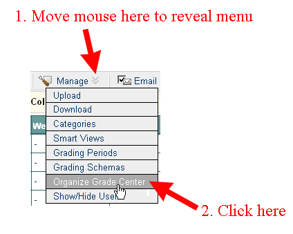 Organize Grade Center