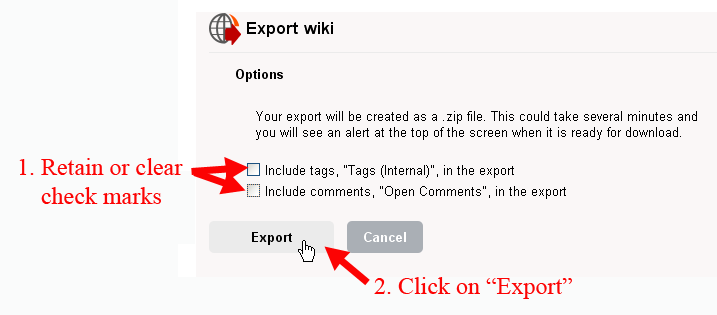 Export Wiki