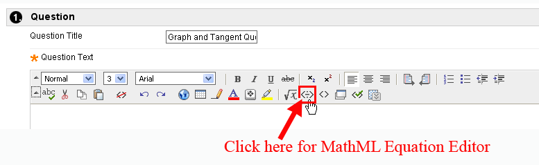 Launch MathML Editor Window