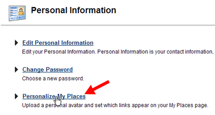 Personalize My Places