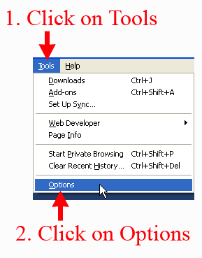 Firefox - Options