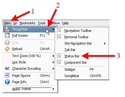 Display Status Bar