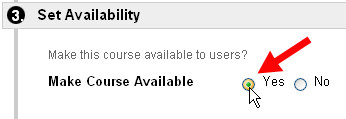Make Course Available