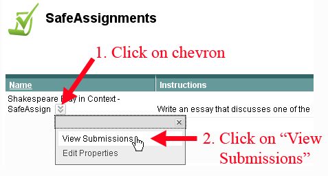 View Safe Assignment Submissions