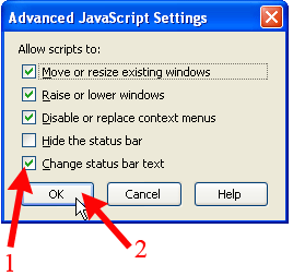 Allow Scripts to Change Status Bar Text