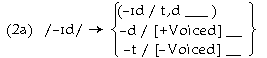 If we assume that /-d/ is the morpheme, we need this rule to account for the allomorphs.